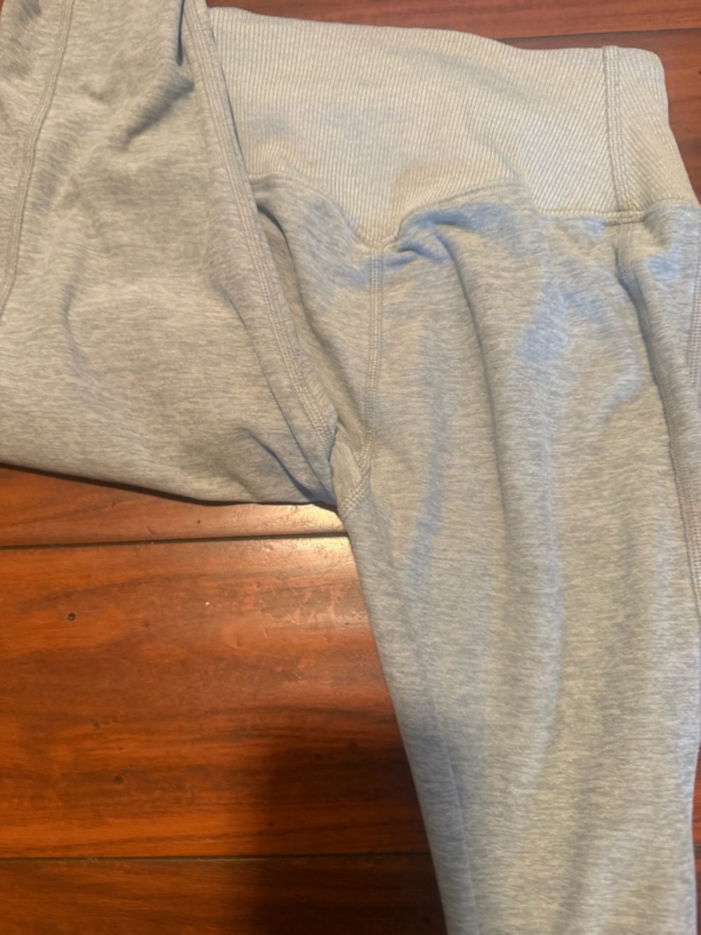 ALO Yoga Light Gray Seamless High-Rise Leggings - Picture 6 of 10